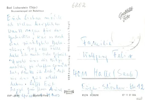 Bad Liebenstein Brunnentempel mit Badehaus gl 183.415