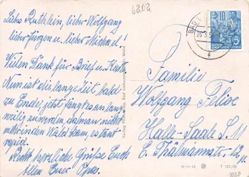 Bad Liebenstein Handwerker-Erholungsheim gl1958 183.413