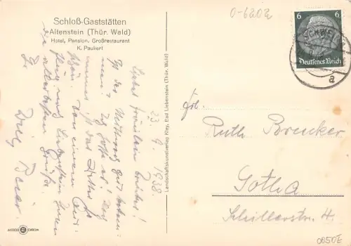 Bad Liebenstein Schloß Altenstein gl1938 183.412