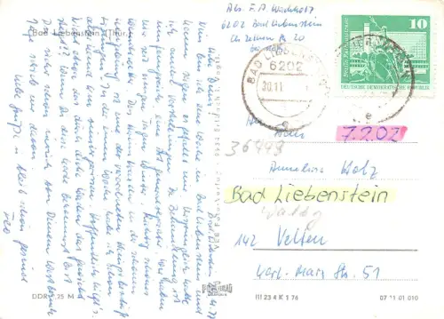 Bad Liebenstein Teilansicht gl1977 183.422