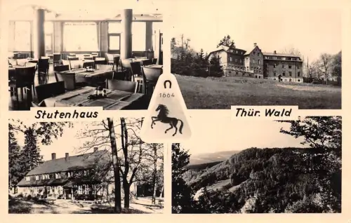 Stutenhaus Mehrbildkarte Posthilfsstempel gl1959 183.448