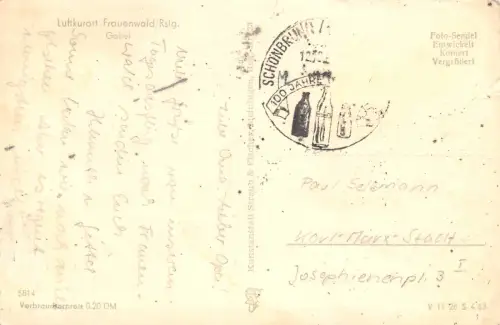 Frauenwald/Thür. Gabel Gast und Logierhaus gl 183.475