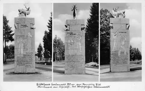 Frauenwald/Thür. Monument Mehrbildkarte gl1938 183.486