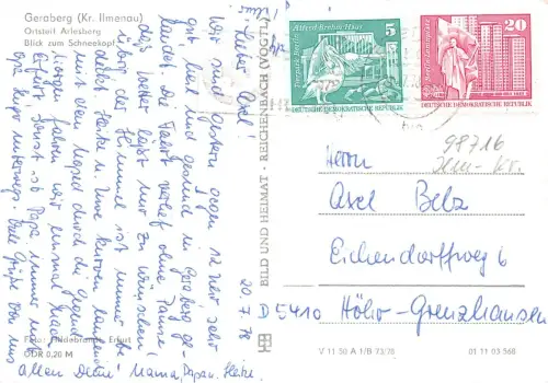 Geraberg-Arlesberg Thür., Panorama gl1978 183.515