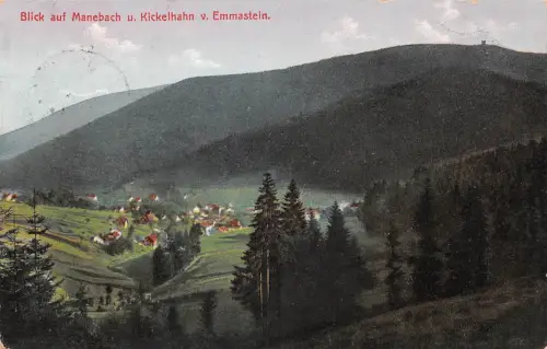 Manebach i.Th. und Kickelhahn gl1918 183.548