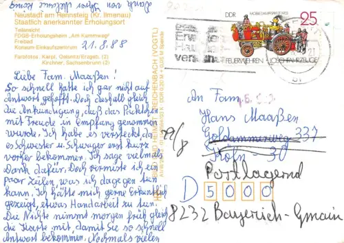 Neustadt am Rennsteig Mehrbildkarte gl1988 183.535