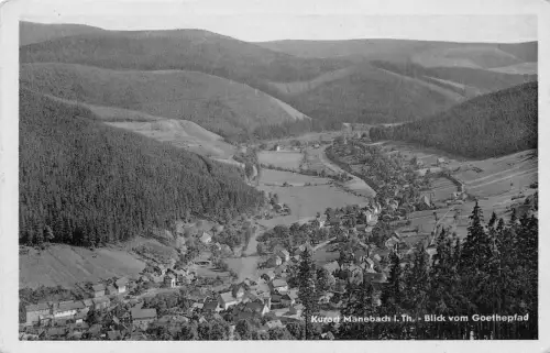 Manebach i.Th. Blick vom Goethepfad gl1955 183.551