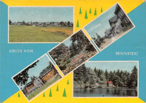 Rennsteig. Mehrbildkarte gl1965 183.597