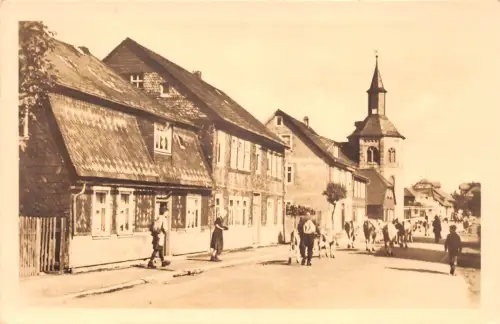 Neustadt a. Rennstg. Straßenansicht, Kirche gl1958 183.577