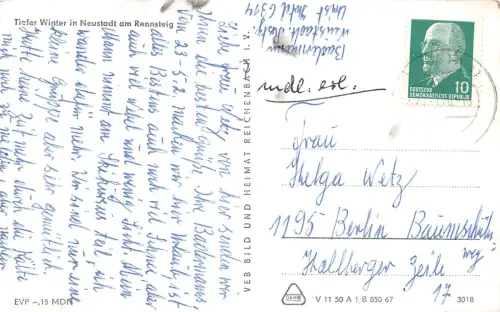 Neustadt a. Rennstg. Teilansicht Häuser ngl 183.575