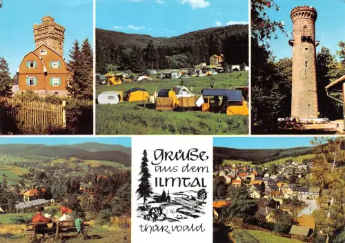 Ilmtal i.Th. Mehrbildkarte gl1976 183.573