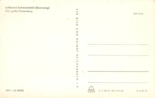 Schmiedefeld a. Rennsteig Der große Finsterberg ngl 183.602