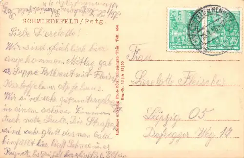 Schmiedefeld a. Rennsteig Panorama im Winter gl1955 183.606