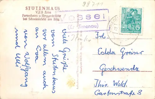 Schmiedefeld a. Rennsteig Stutenhaus gl 183.629