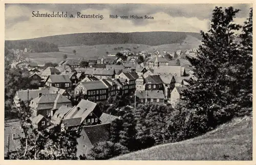 Schmiedefeld a. Rennsteig Blick vom Hohen Stein ngl 183.625