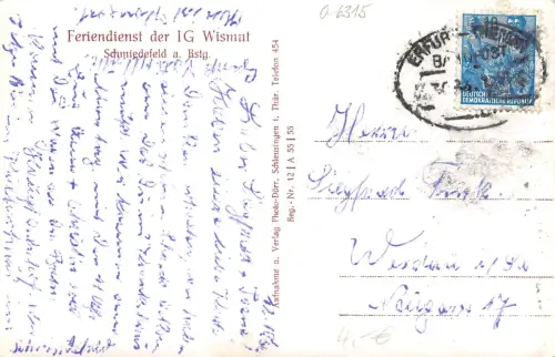 Schmiedefeld a. Rennsteig Teilansicht bahnpgl1956 183.626