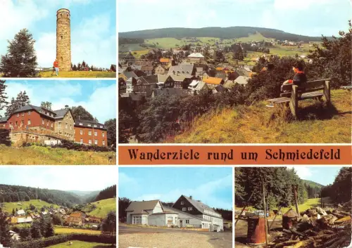 Schmiedefeld a. Rennsteig Mehrbildkarte Wanderziele gl1984 183.633