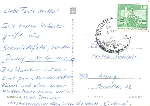 Schmiedefeld a. Rennsteig Mehrbildkarte gl 183.639