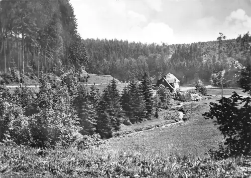 Schmiedefeld a. Rennsteig Blick zum Alten Hammer gl1971 183.636