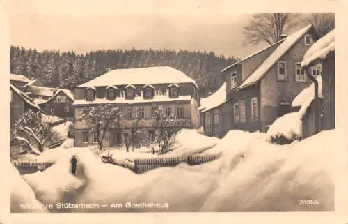 Stützerbach i.Th. Am Goethehaus im Winter ngl 183.648