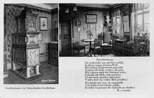 Stützerbach i.Th. Goethehaus Innenansichten ngl 183.661