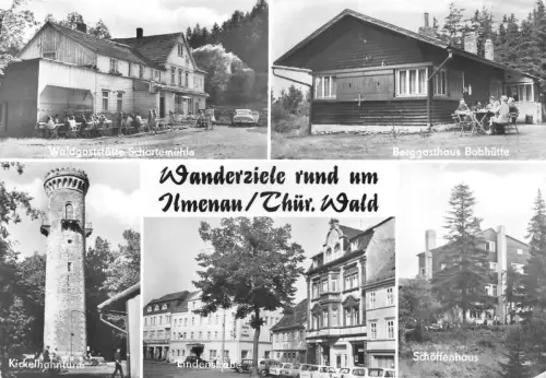 Ilmenau Mehrbildkarte Wanderziele gl1983 183.687