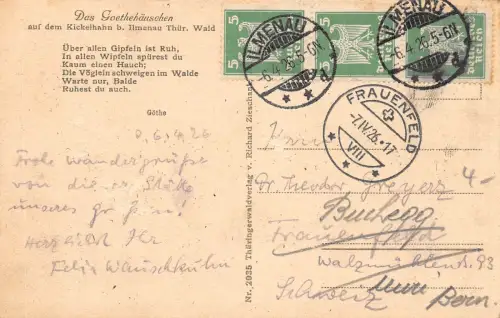 Ilmenau Das Goethehäuschen gl1926 183.702
