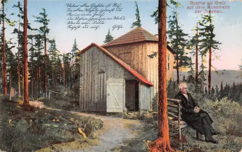 Ilmenau Goethe als Greis auf dem Kickelhahn ngl 183.712