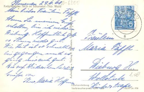 Ilmenau Knöpfelstaler Teich gl1960 183.744