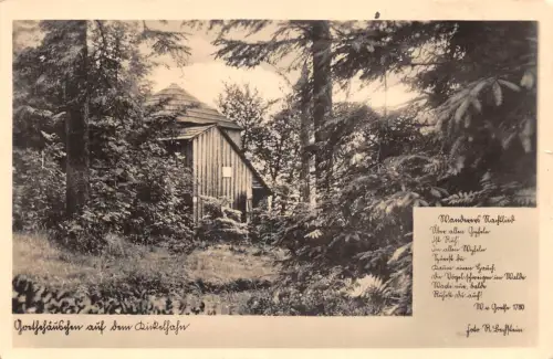 Ilmenau Goethehäuschen mit Gedicht gl1955 183.755