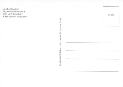 Ilmenau Kickelhahn Mehrbildkarte ngl 183.746