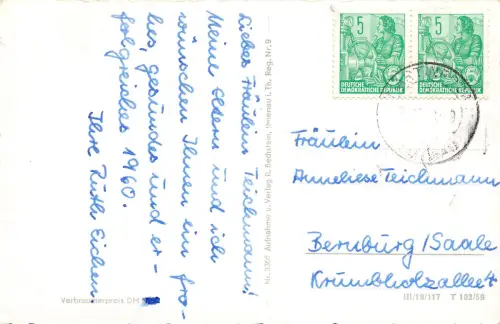 Ilmenau Panorama mit Kickelhahn gl 183.731