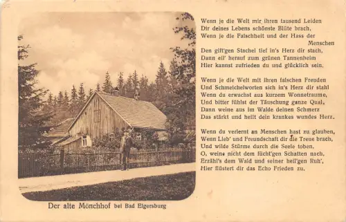 Elgersburg Der alte Mönchhof mit Gedicht gl1914 183.772