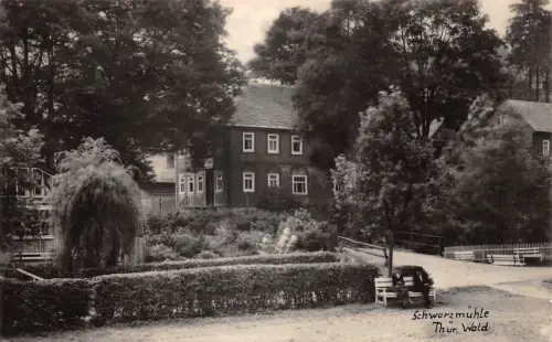 Schwarzmühle Thür. Wald Gaststätte zur Linde gl1957 183.782
