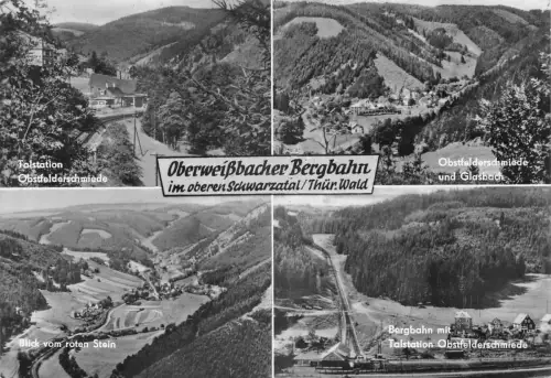 Unterweissbach/Thür. Wald Bergbahn Mehrbildkarte gl1972 183.791