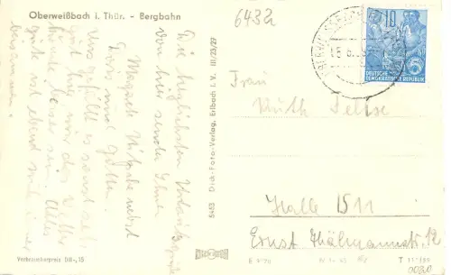 Oberweißbach Bergbahn gl1959 183.863