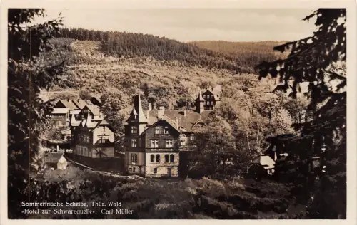 Scheibe Hotel zur Schwarzaquelle gl1934 183.877