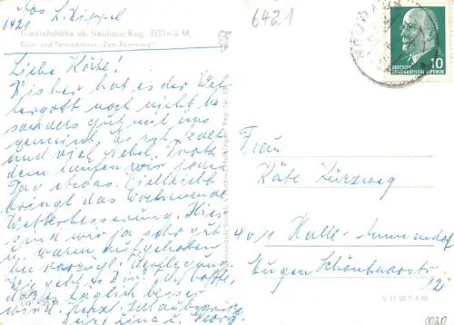 Neuhaus a. Rennweg Gasthaus Rennsteig gl 183.892