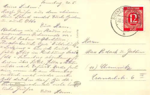 Sonneberg Blick von der Malschen-Alm gl1946 183.917