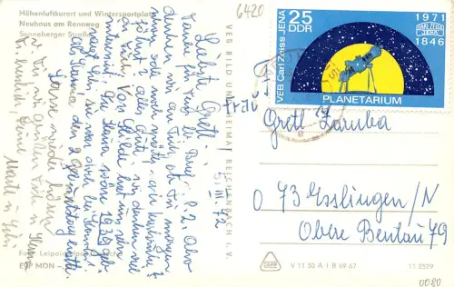 Neuhaus a. Rennweg Sonnenberger Straße gl1972 183.933