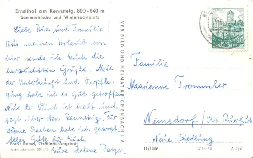 Ernstthal am Rennsteig Panorama gl1962 183.961