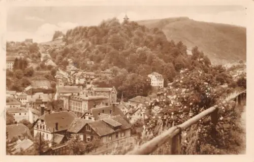Sonneberg i.Thür. Blick zum Schloßberg gl1953 184.004
