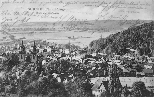 Sonneberg i.Thür. Blick vom Schönberg gl1910 184.029