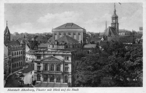Altenburg Theater mit Blick auf die Stadt ngl 184.030