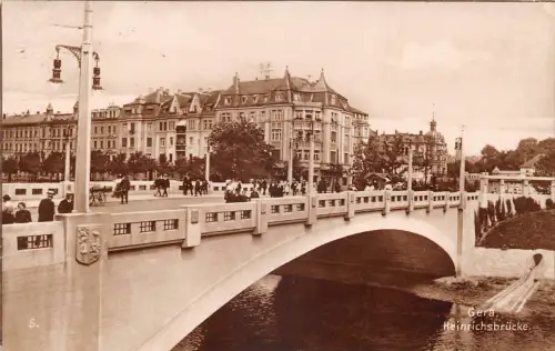 Gera Schloß Heinrichsbrücke gl1926 184.064