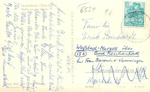 Tautenhain Partie an der Schule gl1961 184.139
