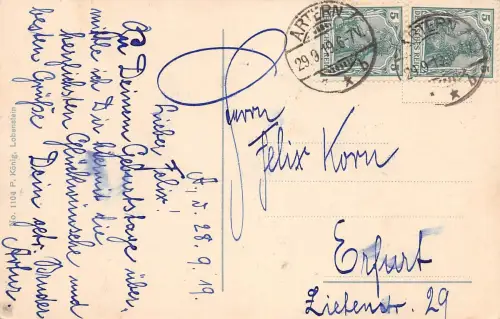 Schloß Burgk a.S. Panorama gl1919 184.204