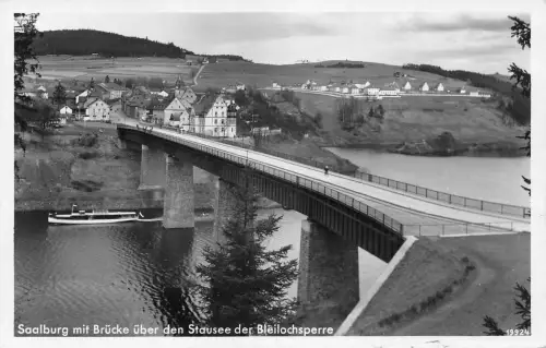 Saalburg a./S. mit Brücke gl1933 184.202