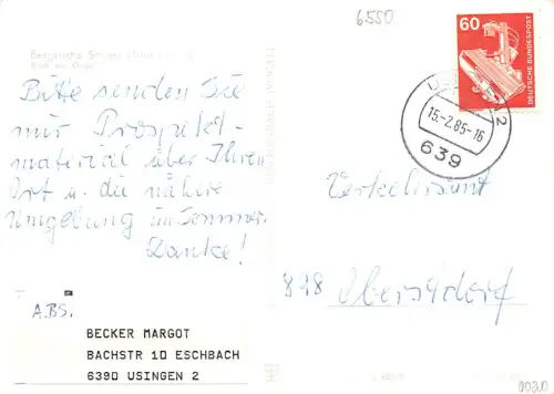 Schleiz i.Thür. Bergkirche Blick zur Orgel gl1985 184.210