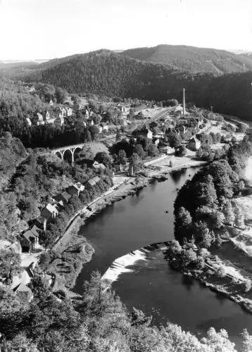 Ziegenrück a.d. Saale Panorama gl1976 184.240